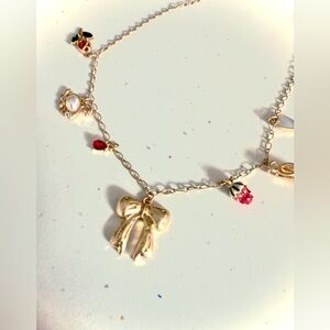 NWT Free People Only For Me 14k Gold Plated Charm Necklace